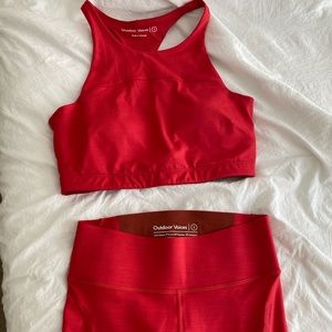 Bright Red Outdoor Voices Set